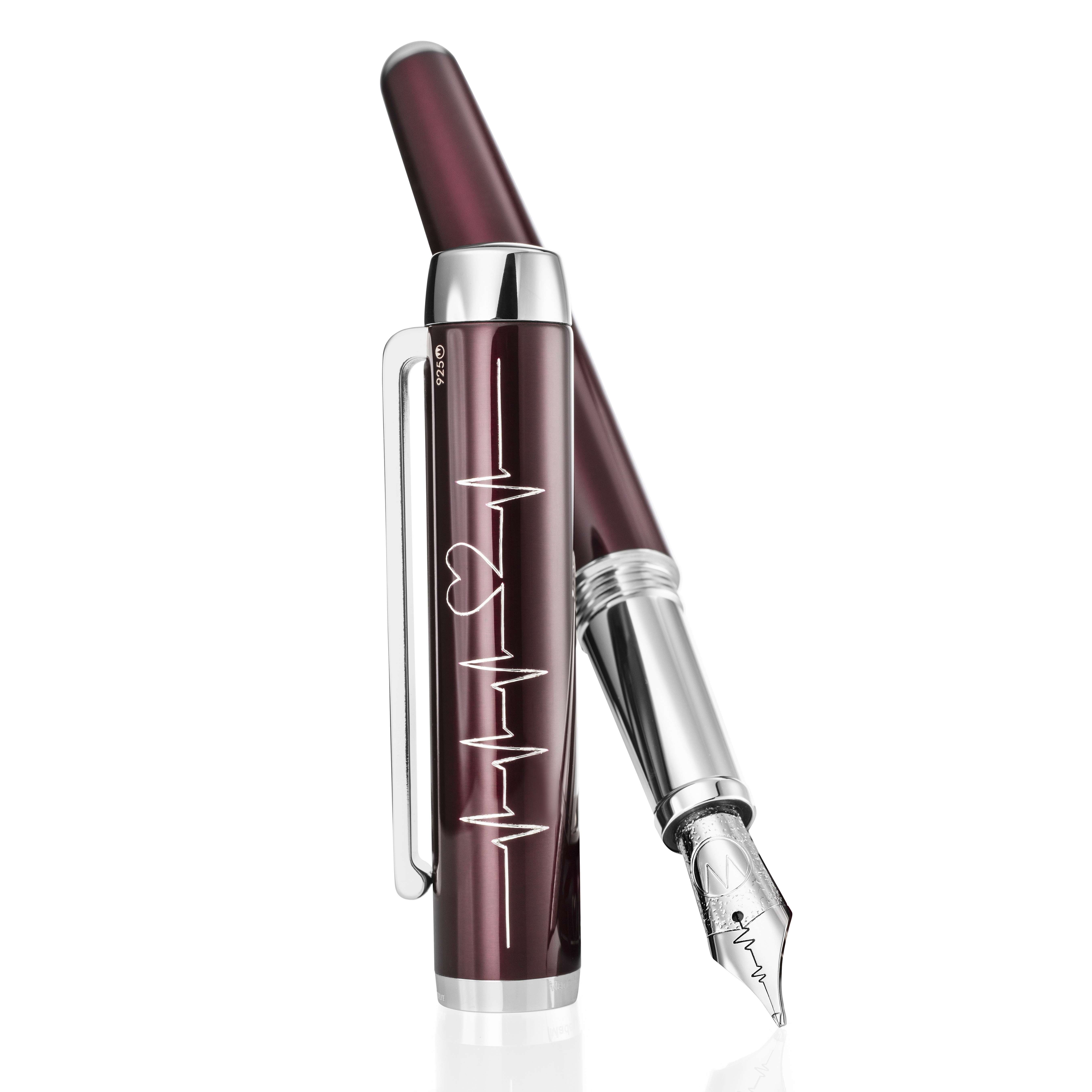 Waldmann Heartbeat Blood Red Fountain pen - Vulpen / Fountain pen